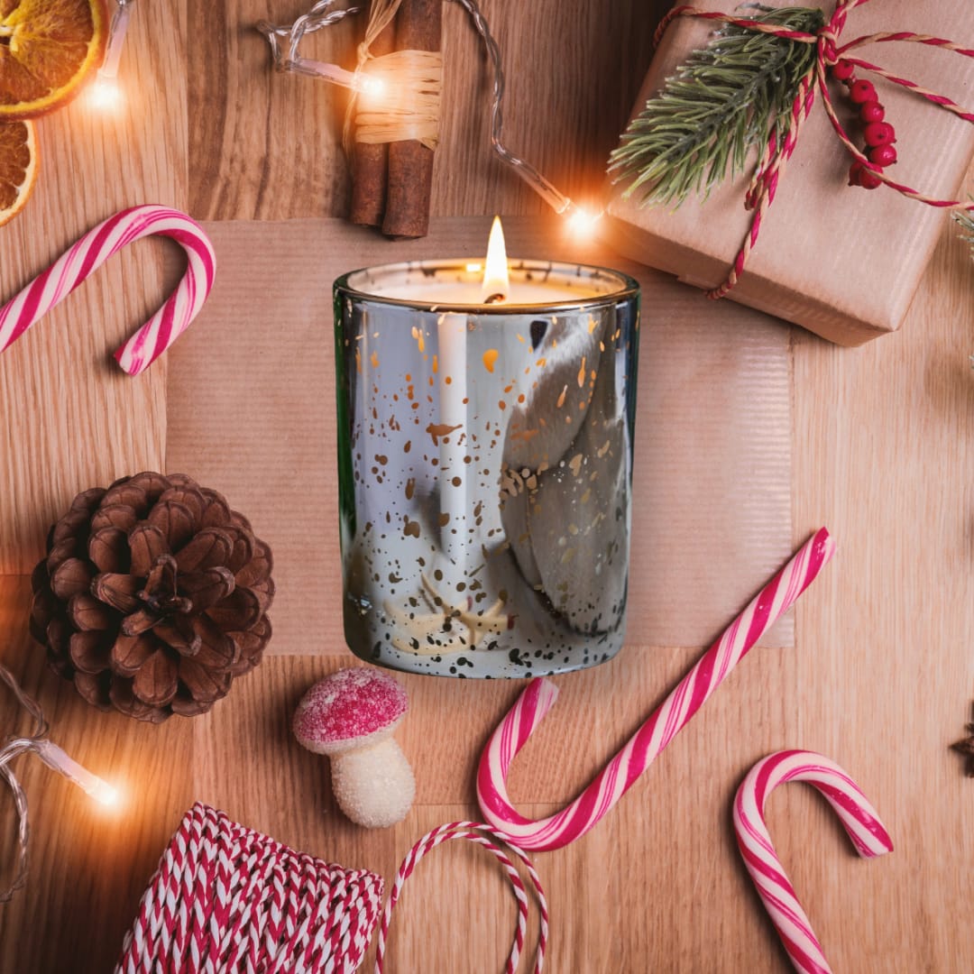 Candy Cane Candle