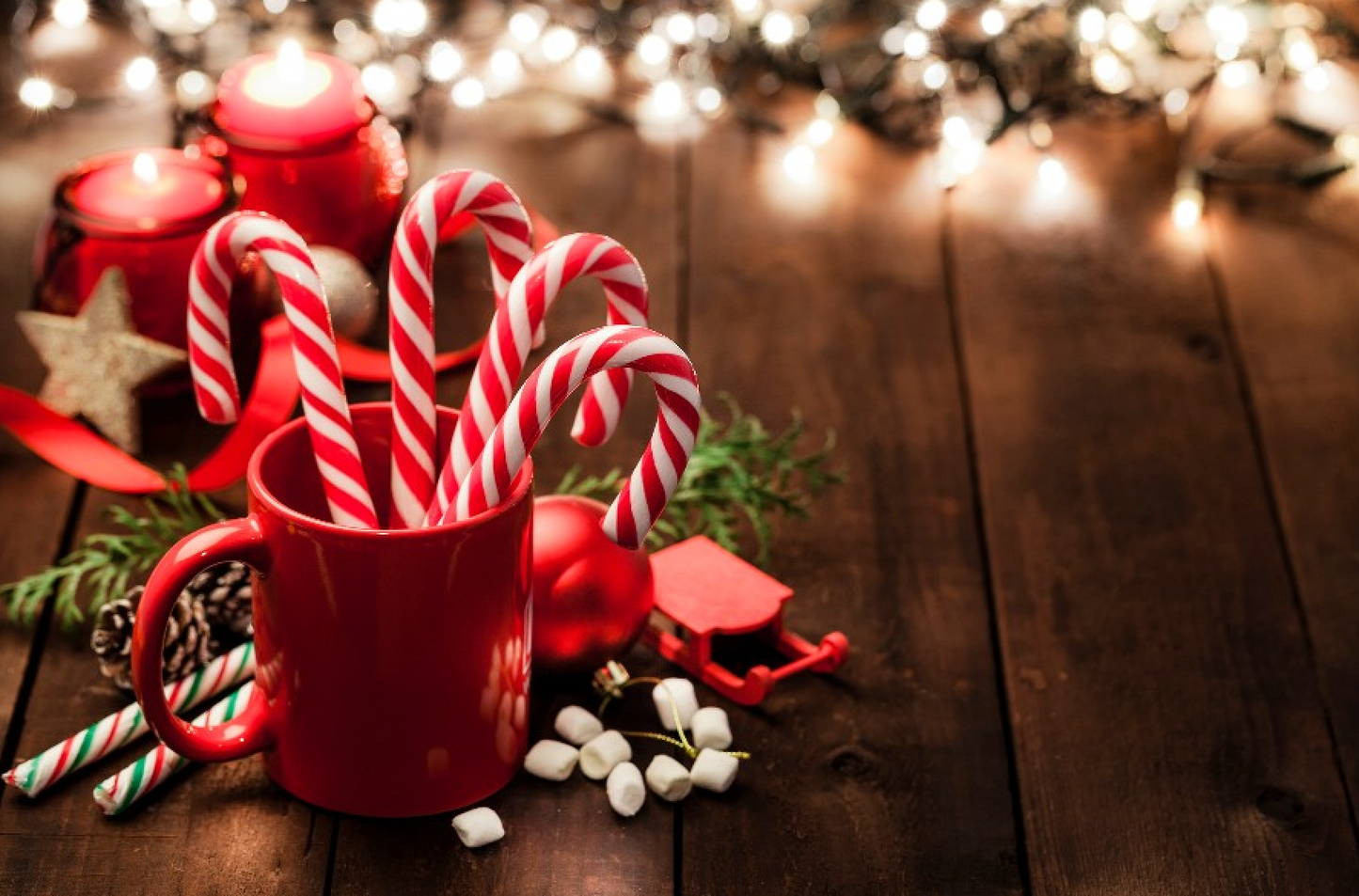 Candy Cane Candle
